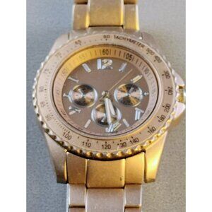 Target Unisex Diver Watch Rose Gold Beveled Edge Chunky Band New Battery